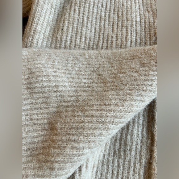 ZARA cream mohair oversized cardigan sweater Size Small - Picture 8 of 8